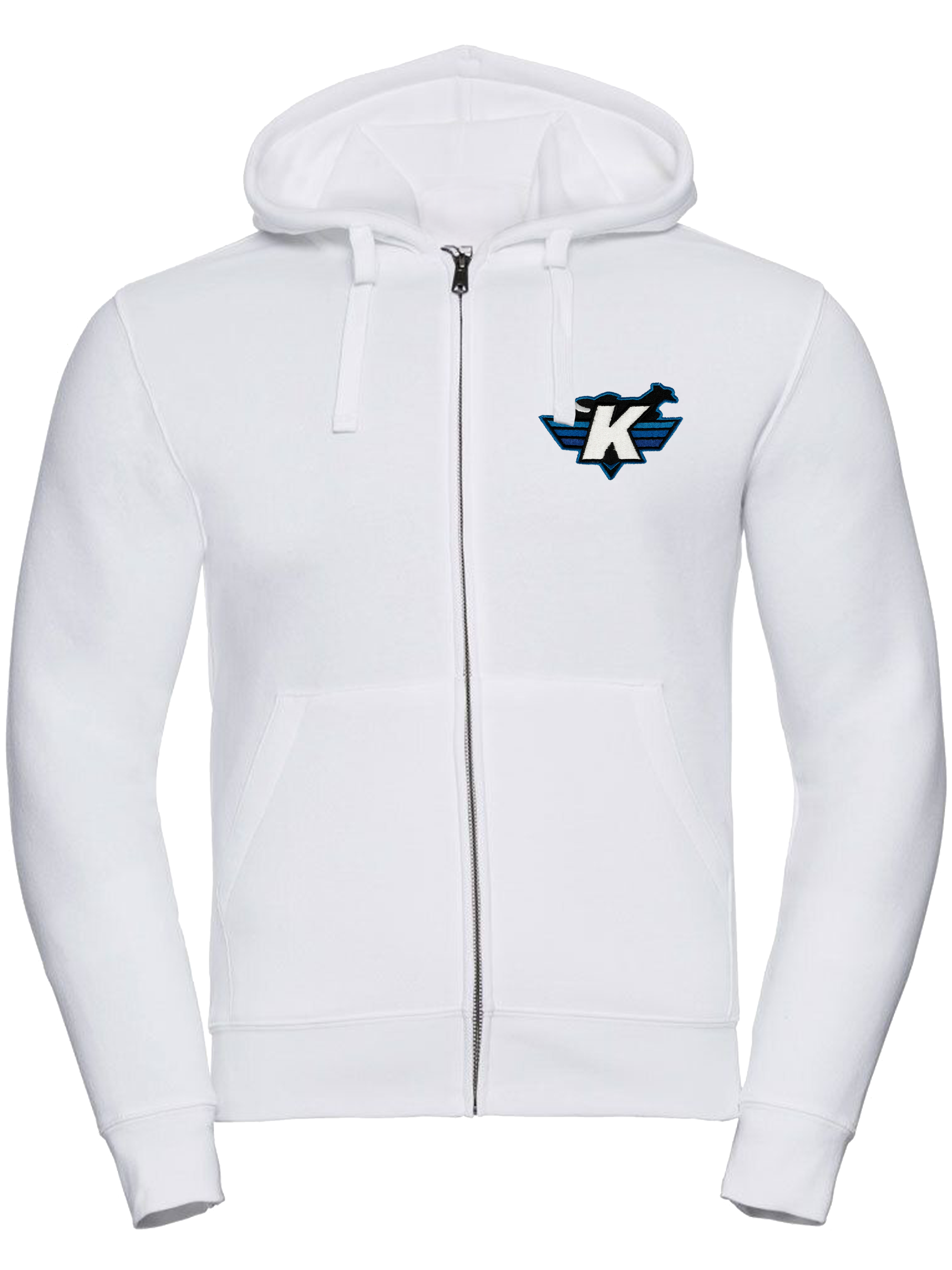 Luxury Zipped Hoodie - White