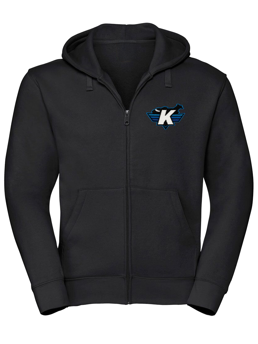 Luxury Zipped Hoodie - Black