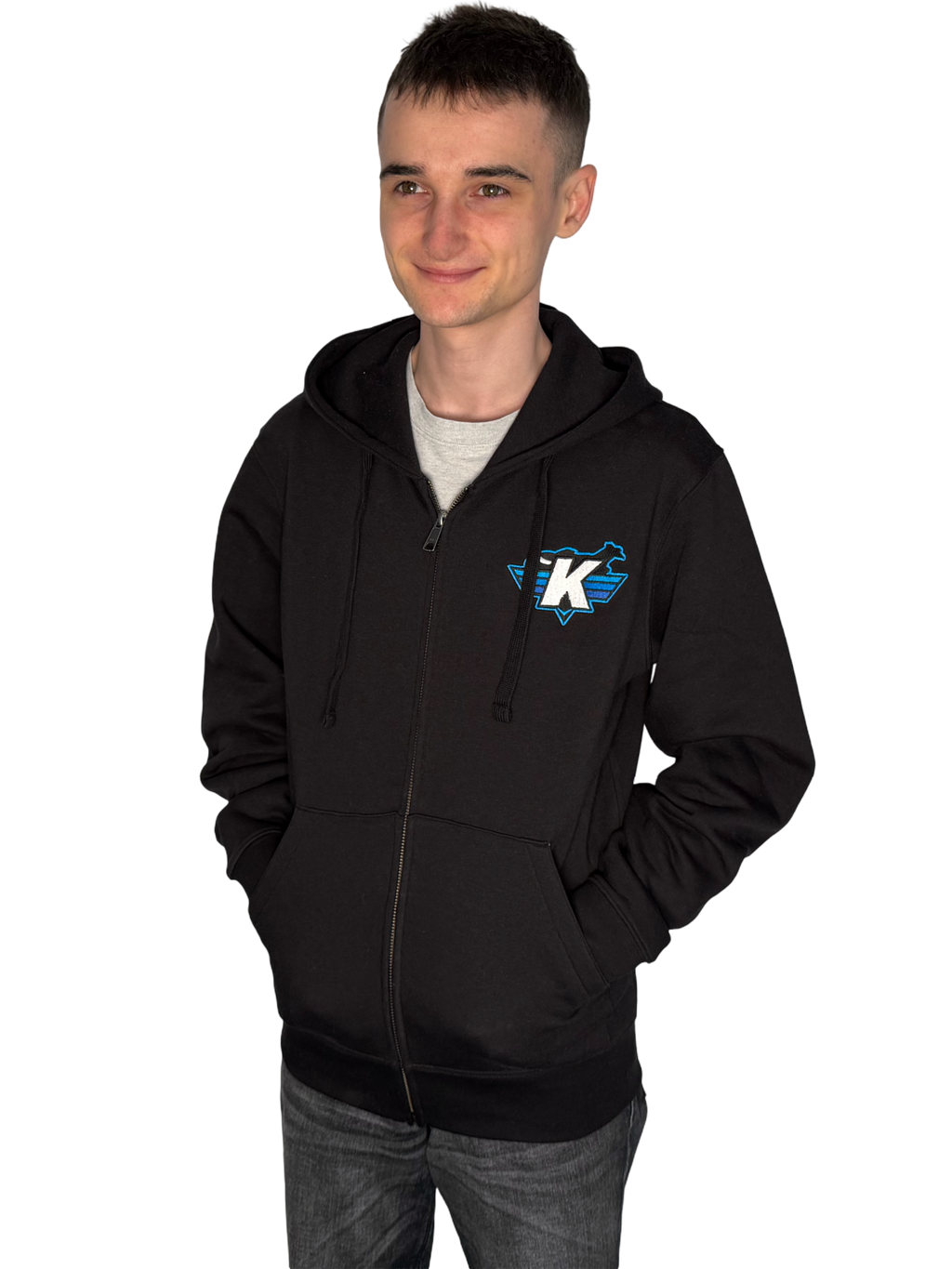 Luxury Zipped Hoodie - Black