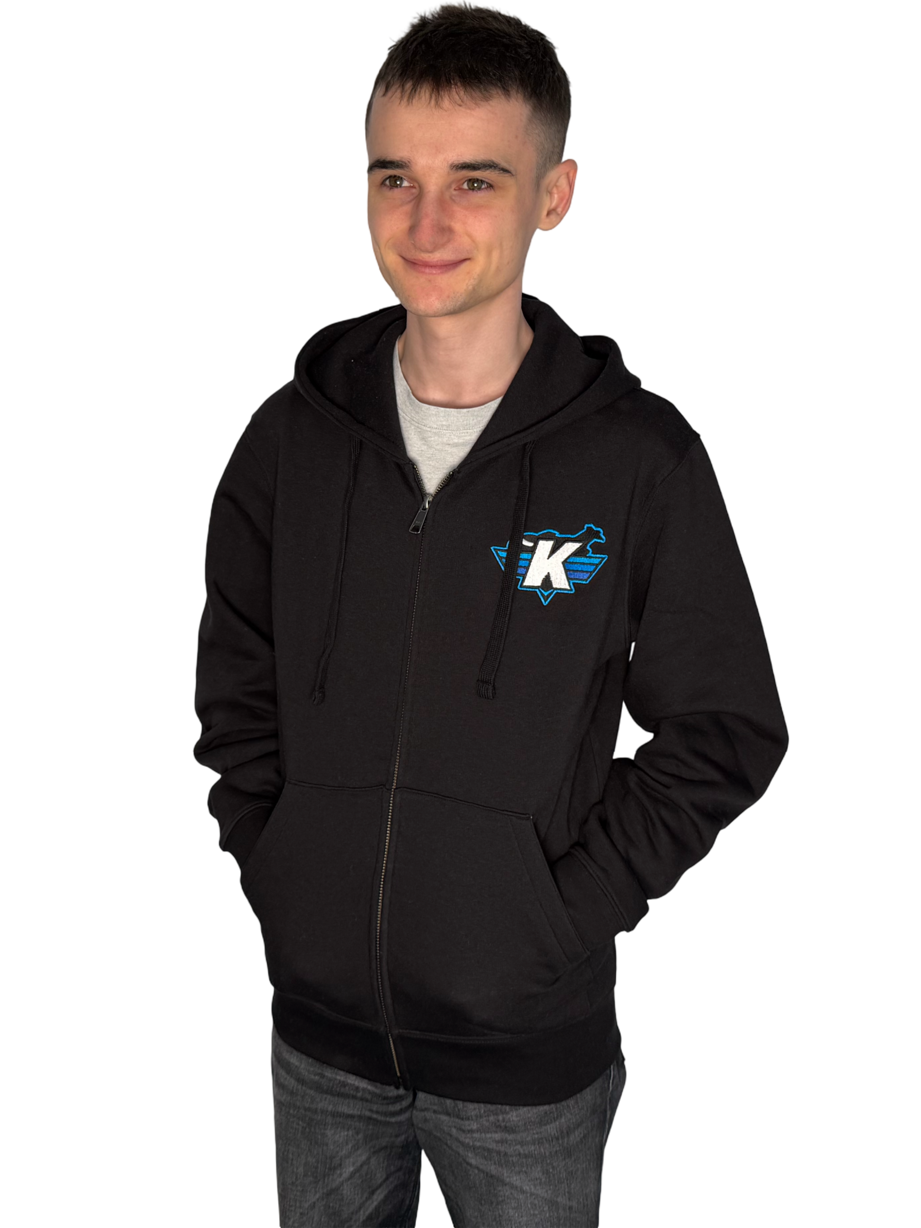 Luxury Zipped Hoodie - Black