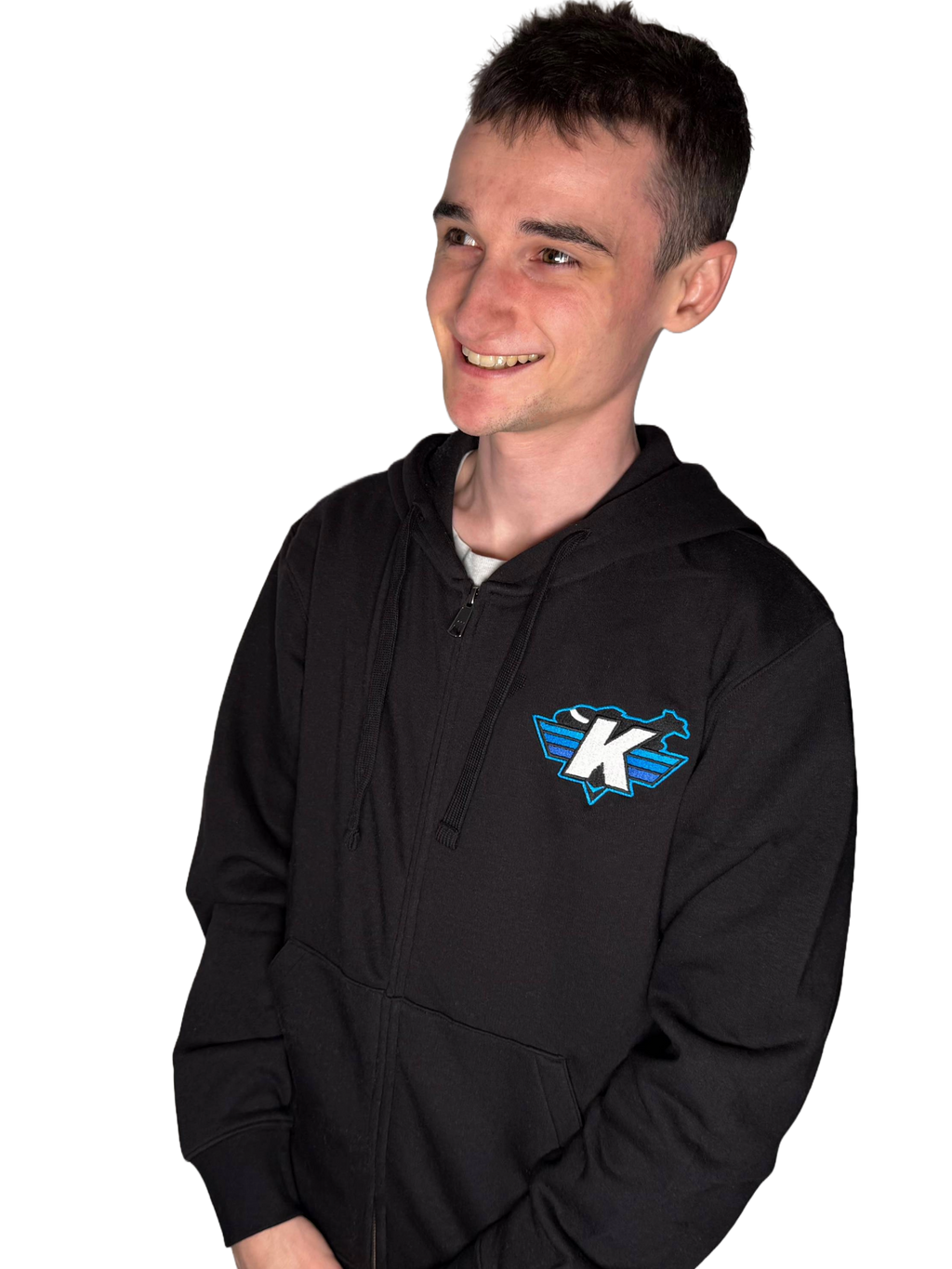 Luxury Zipped Hoodie - Black