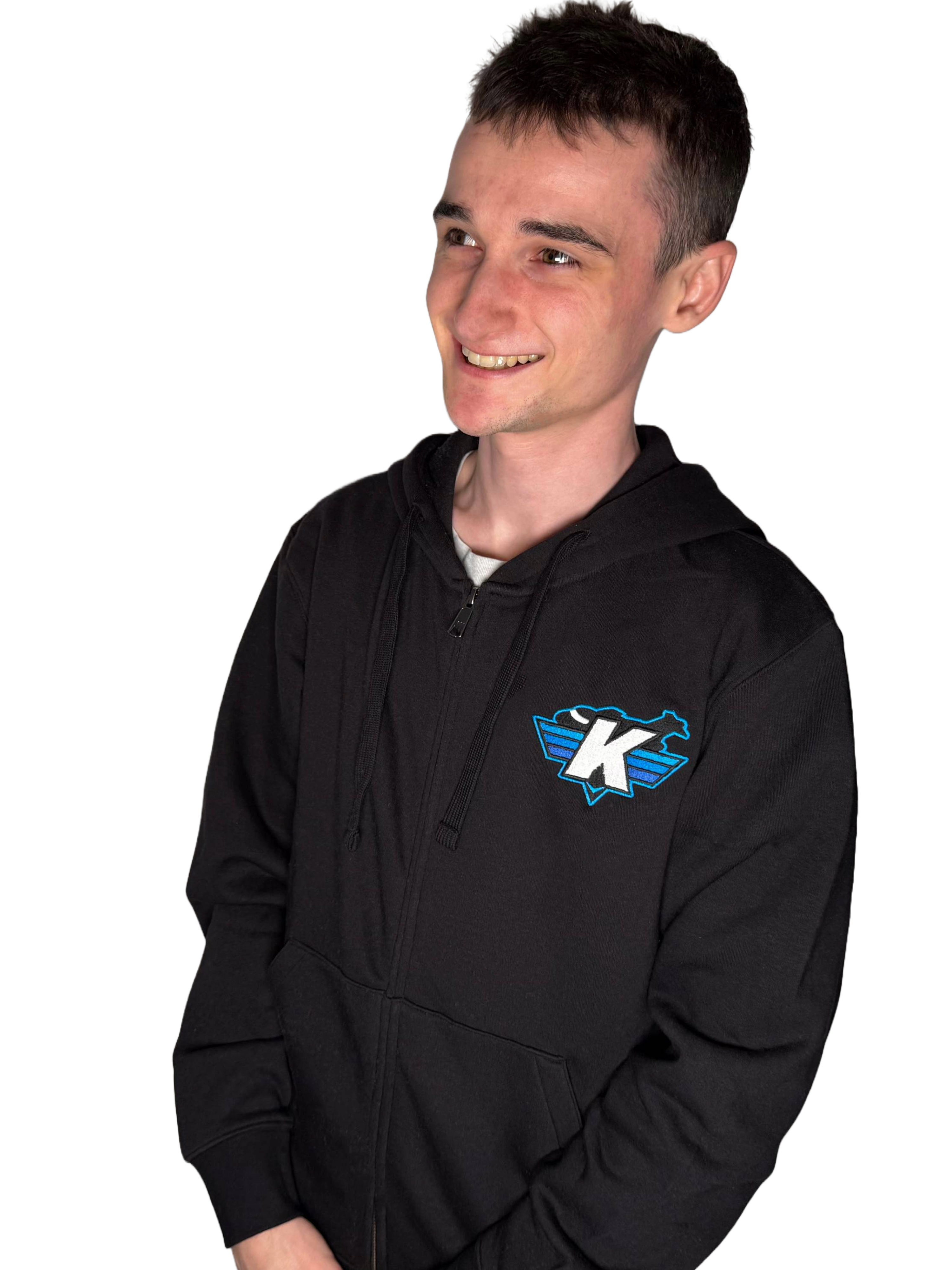 Luxury Zipped Hoodie - Black